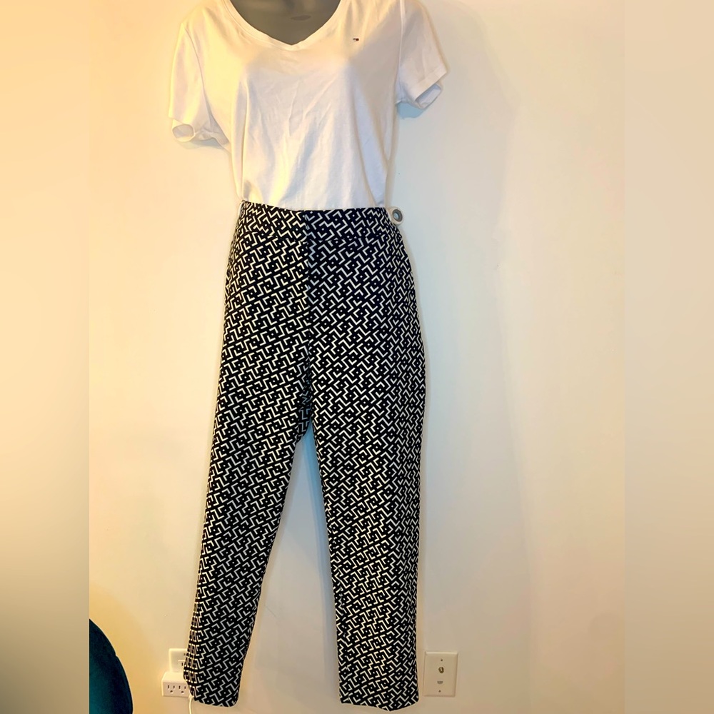 Phase Eight Black and White Pattern Dress Pants